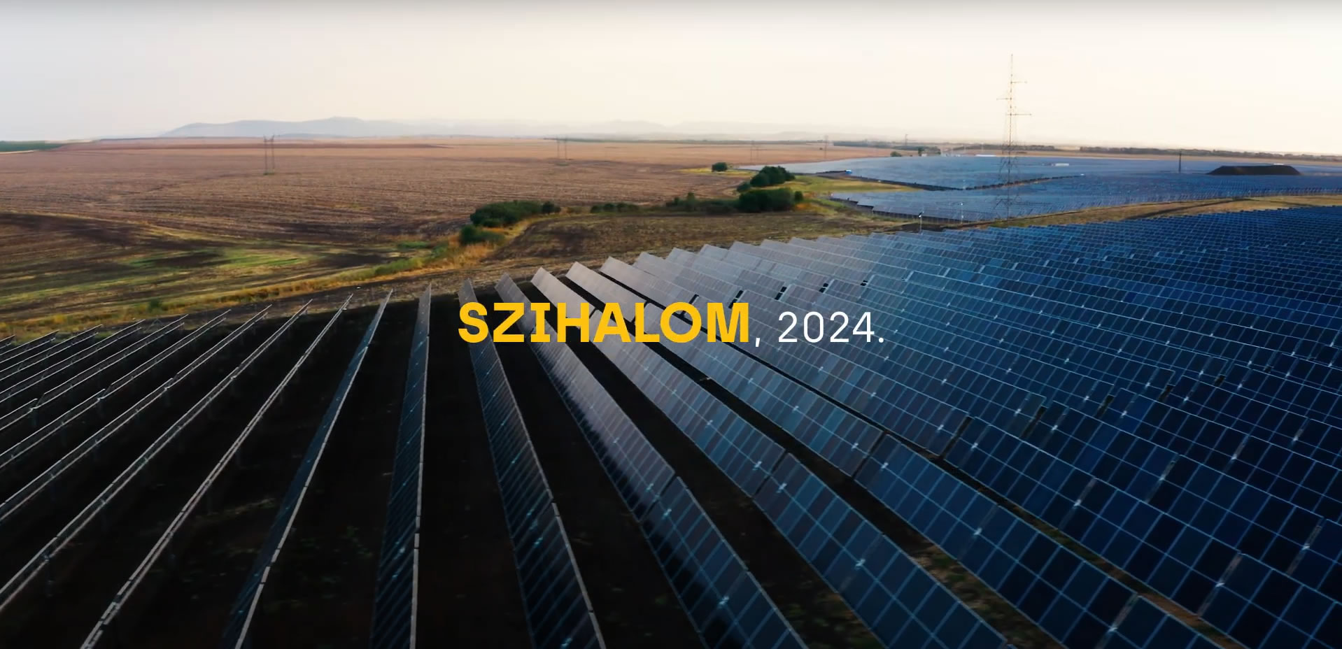 Szihalom solar power plant opening (video)